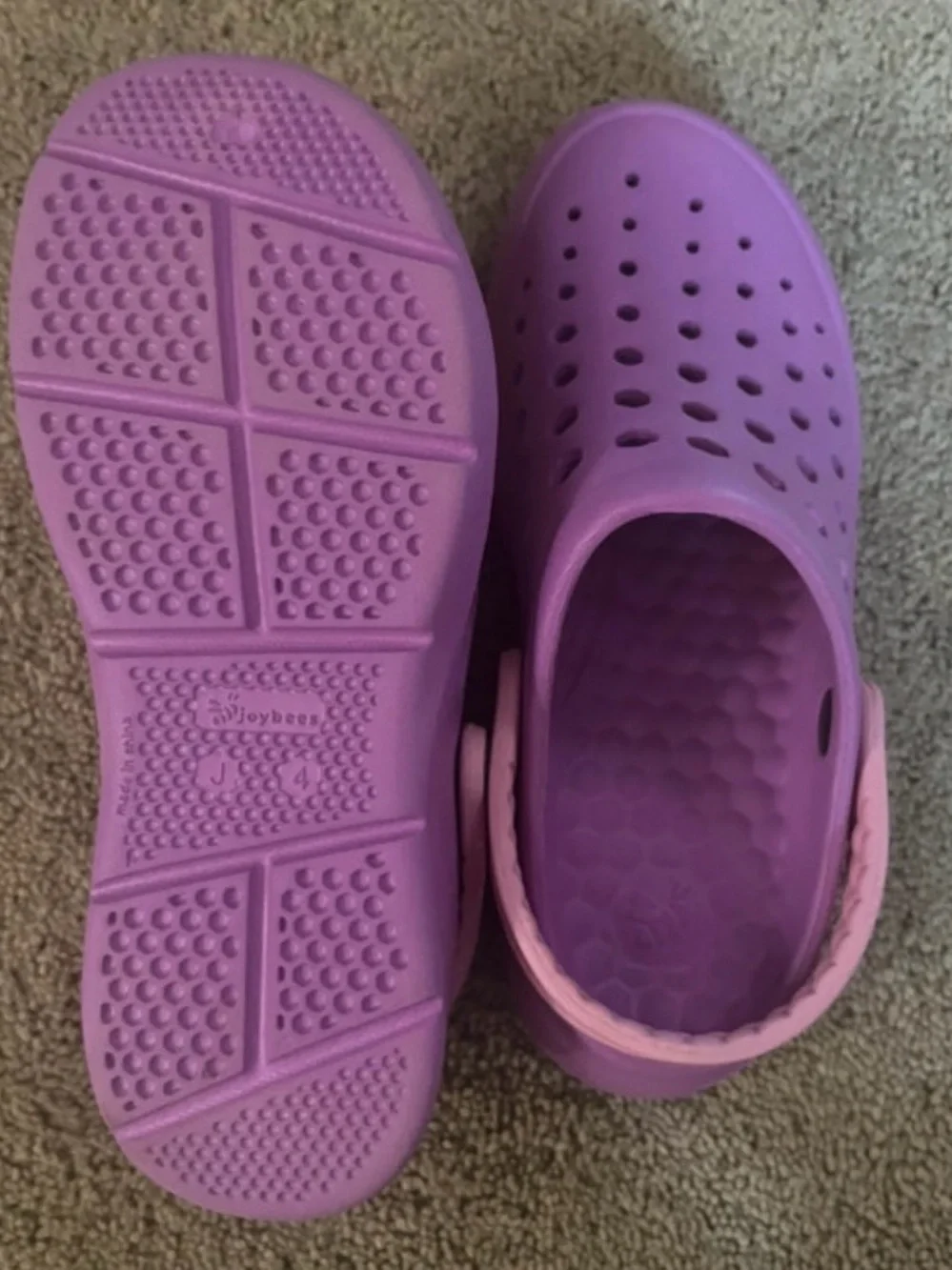 Kids Lightweight Lavender Slip-On Sandal